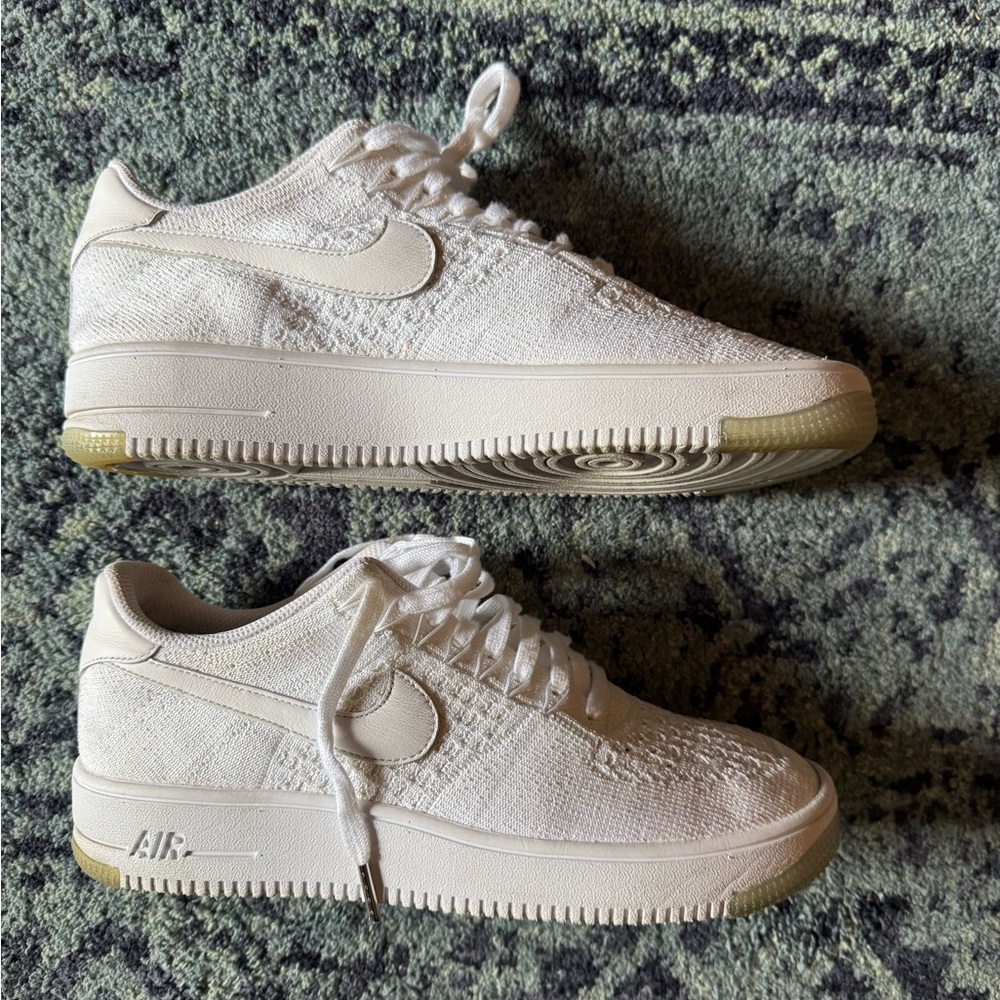 Nike Air Force 1 Ultra Flyknit Low White/White-Ice Size 9.5